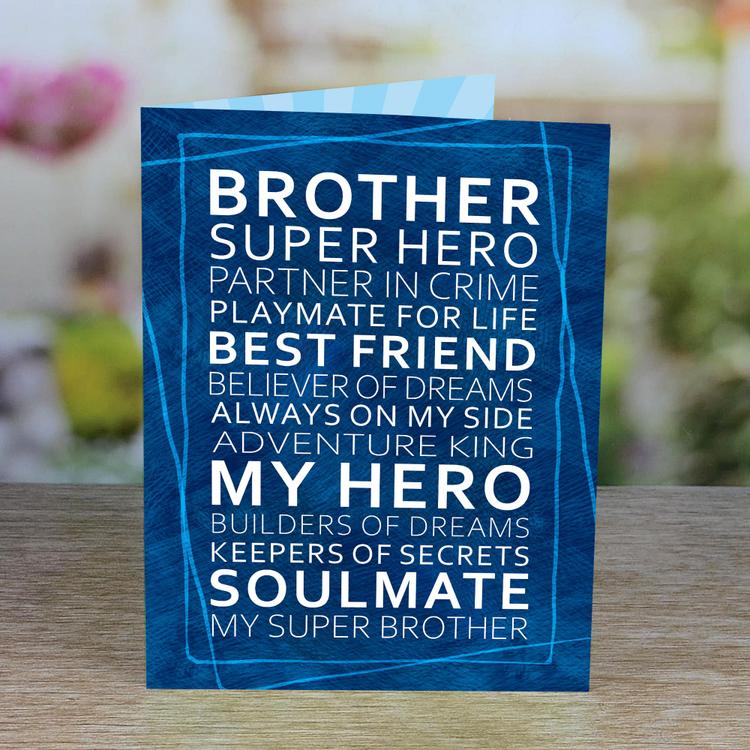 Superhero Brother Greeting Card