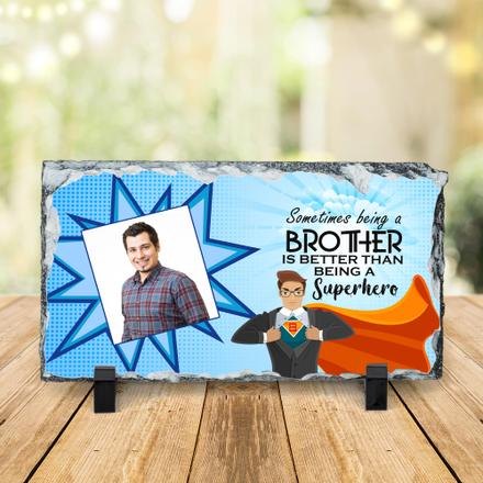 Superhero Brother Photo Rock