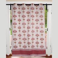 Baby Pink Tree Grommet Curtain