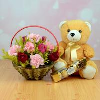 Ferrero, Flower Basket & Teddy
