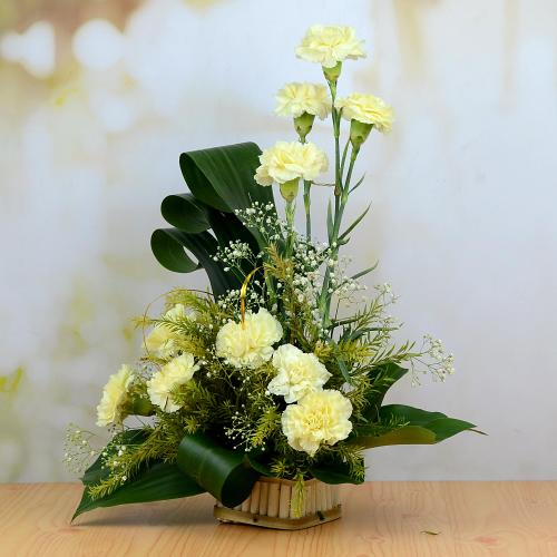 Carnations in a Basket