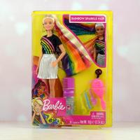 Rainbow Hair Barbie Playset