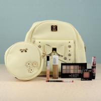 White Bow Bag with Maybelline Makeup Hamper