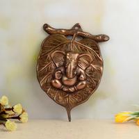 Ganesha on Leaf Showpiece
