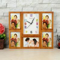 Five Photo Collage Clock