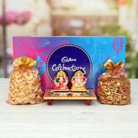 Marble Laxmi Ganesh & Celebrations Set