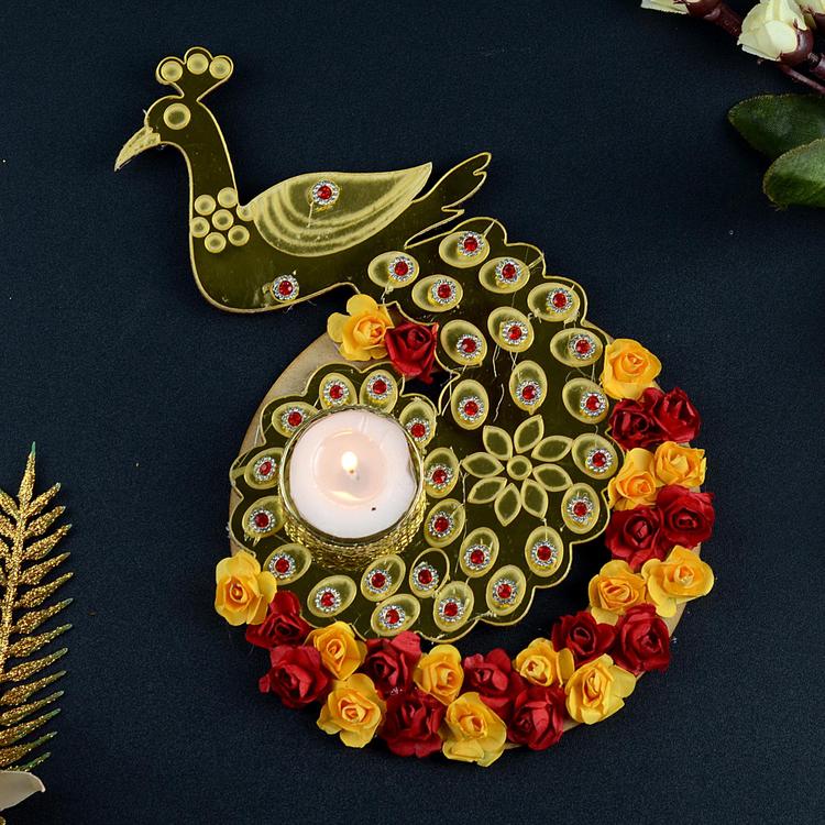 Peacock Styled Handmade Diya