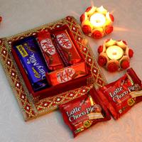 Festive Chocolate and Diya Combo 