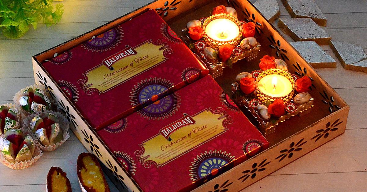 Diwali Special Sweet & Diya Hamper | Diwali Sweets Same Day