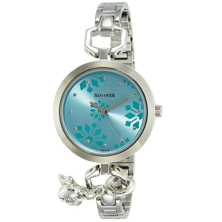 Sonata Blue Dial Watch NL8147SM02