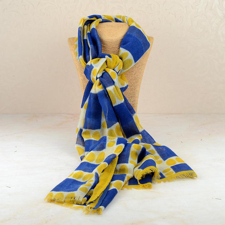 Yellow & Blue Designer Stole Yellow & Blue Designer Stole