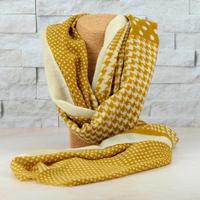 Dotted Yellow Woolen Stole