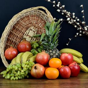 Stacked Basket of Fruits Stacked Basket of Fruits