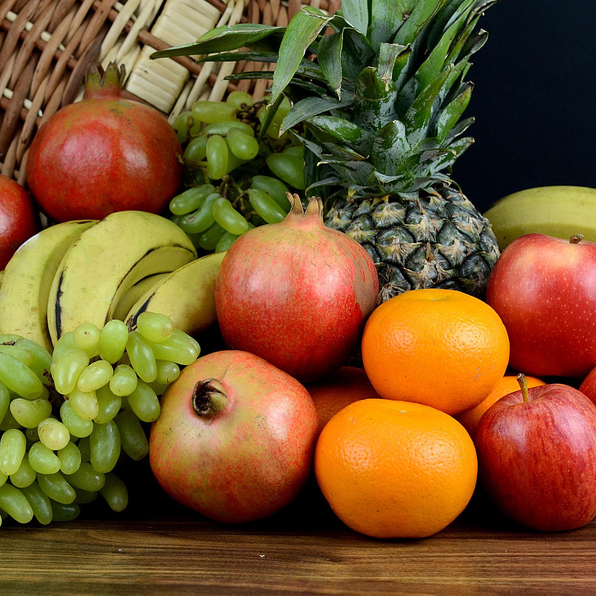 Stacked Basket of Fruits Fruits