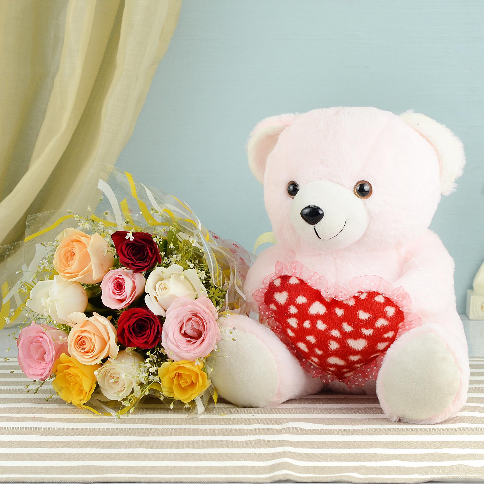 Flowers shaped cheap like teddy bear