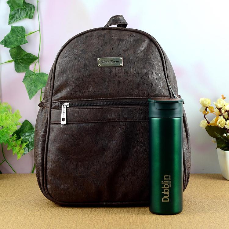 Brown Ladies Bag, Bottle