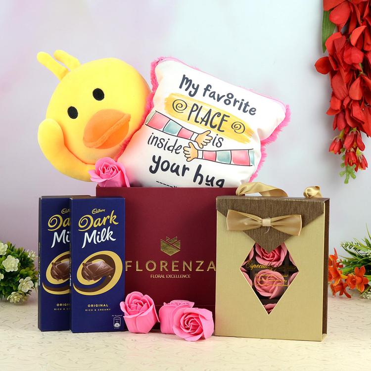 Hug Pillow Special Hamper