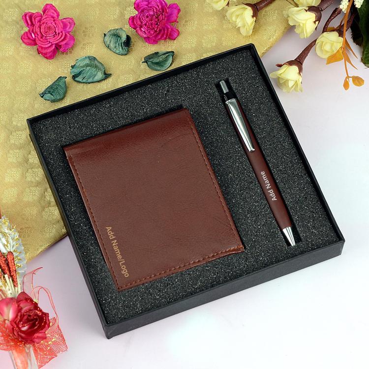 Brown Pen & Wallet Hamper