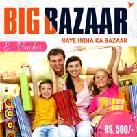 Big Bazaar e-voucher of Rs 500