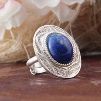 Charismatic Blue-Stoned Ring