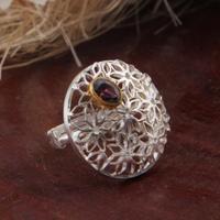 Elegant Rhodolite Garnet Ring