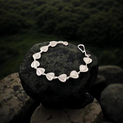 Heart Shaped Filigree Bracelet