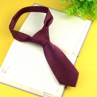 Maroon Tie With Blue Dots