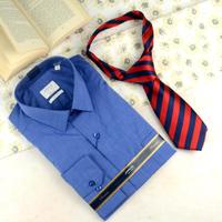 Classic Blue Shirt & Tie