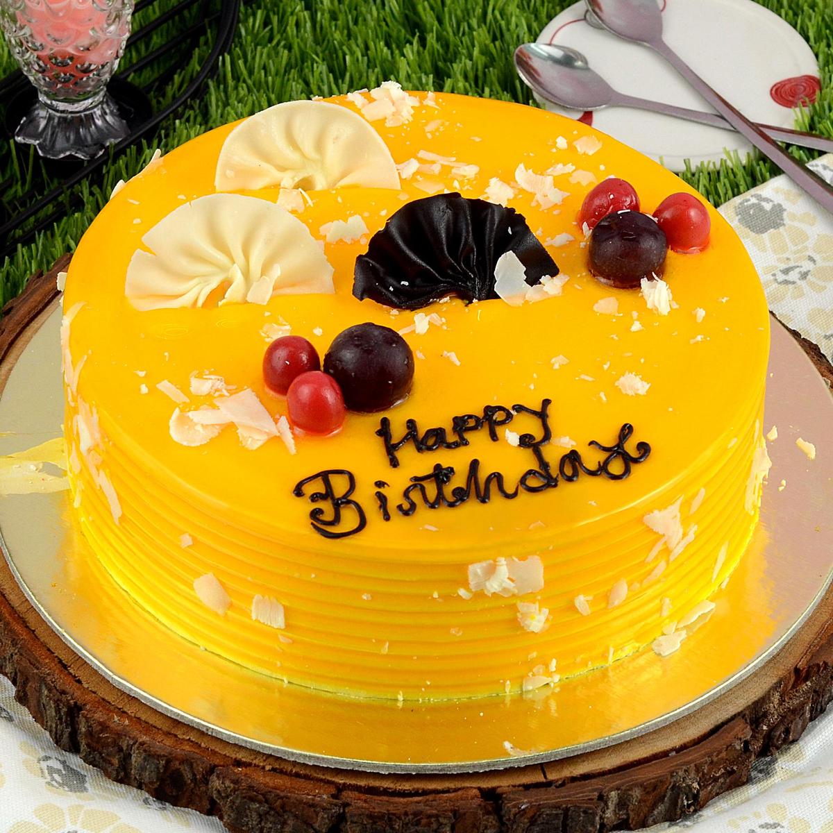 Exotic Mango Birthday Cake 1 Kg, Cakes for Birthday