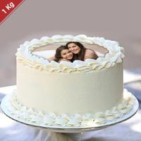 Vanilla Photo Cake- 1Kg