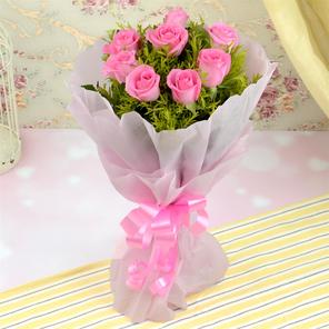 Bouquet of Blushing Pink Roses Bouquet of Blushing Pink Roses