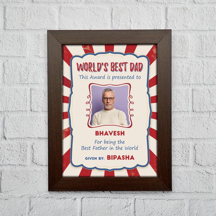 World's Best Dad Certificate