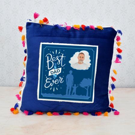 Best Dad Pompom Pillow