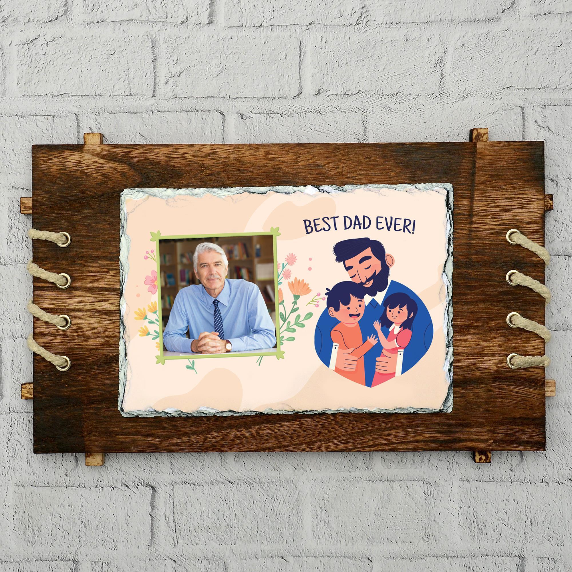 Best Dad Rock Photo, Personalized Rock Photo