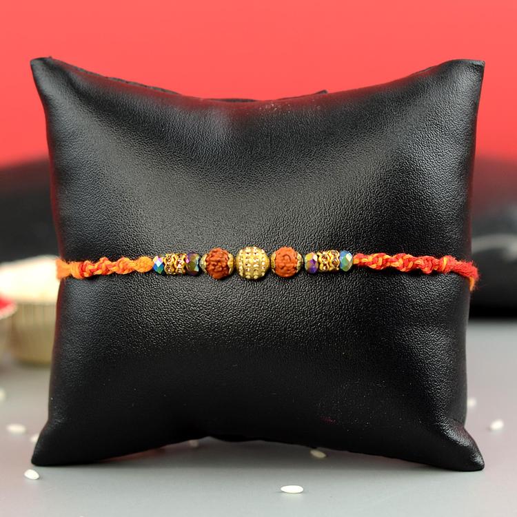 Grand Rainbow Mauli Rudraksh Rakhi