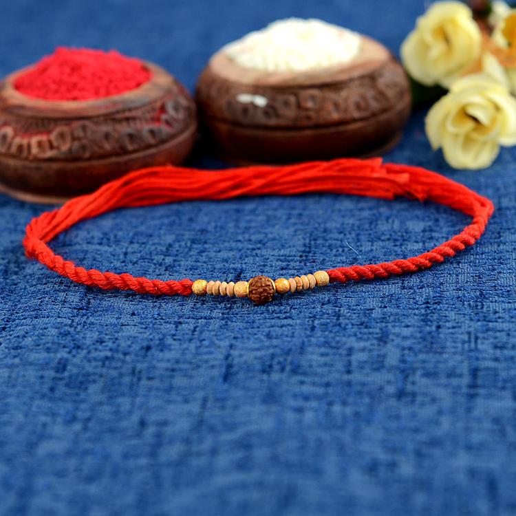 Delightful Rudraksh Rakhi