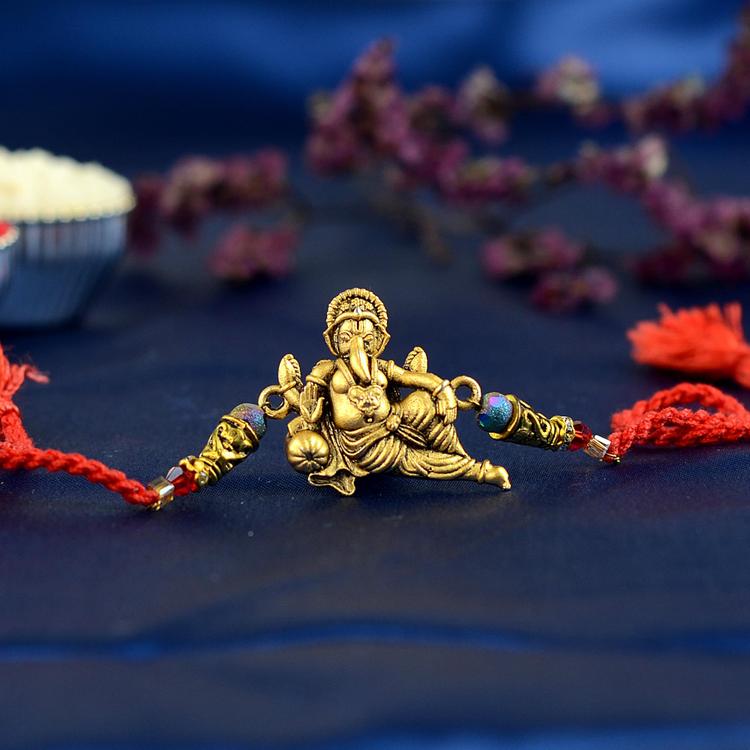 Majestic Ganesh Rakhi JC65