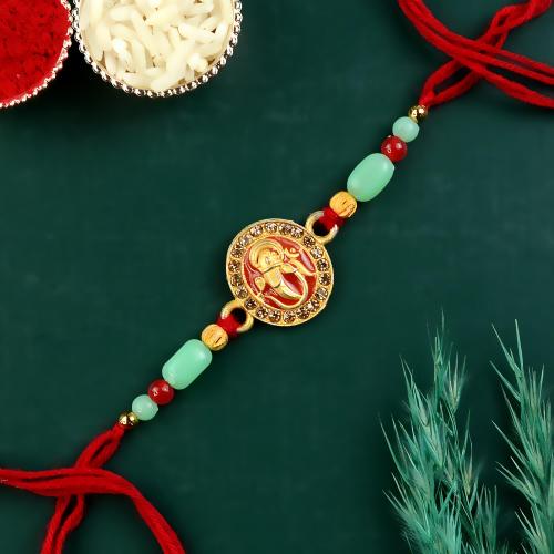 Oval Om Ganesh Rakhi