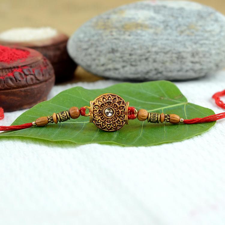 Copper Shield Rakhi - 03