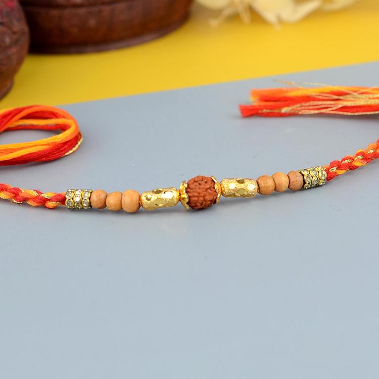 Single Rudraksh Rakhi SB19