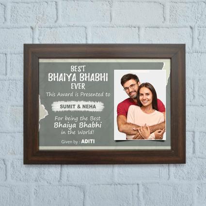 Best Bhaiya Bhabi Certificate
