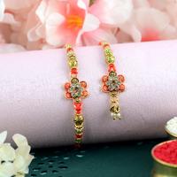 Floral Pair Rakhi JJ112