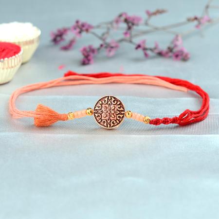 Copper Shield Rakhi - 02