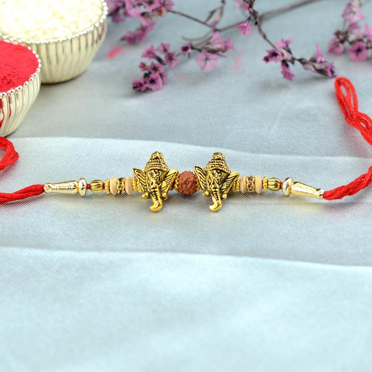 Double Ganesh Rakhi