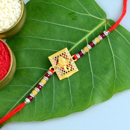 Rectangle Ganesh Rakhi