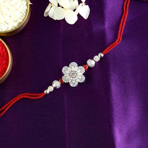 Flower Spinner CZ Rakhi