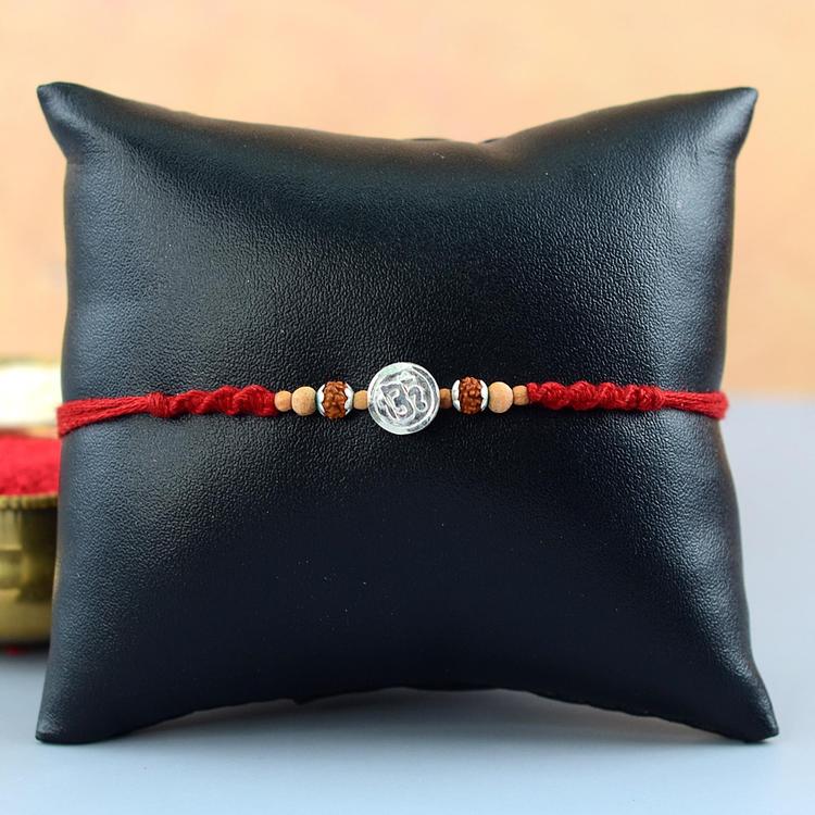 Pure Silver Om Rakhi - 01