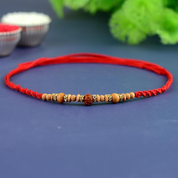 Single Rudraksh Dori Rakhi J322