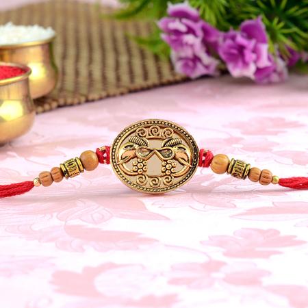 Dual Ganesh on Mirror Rakhi