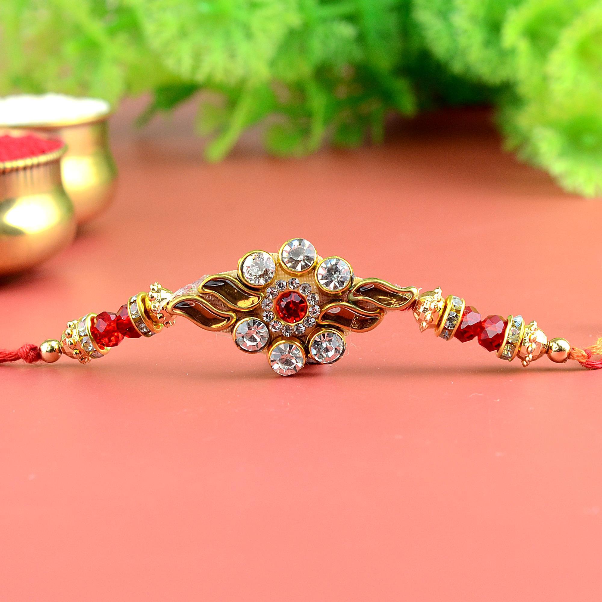 Glittering Stones Rakhi | Designer Rakhi
